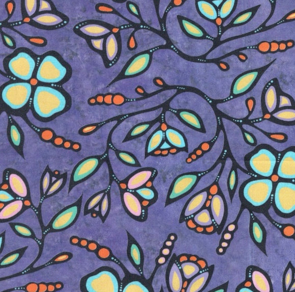 Ojibway Florals Purple 03