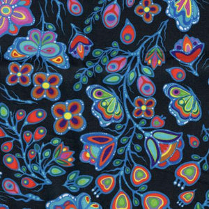 Ojibway Florals Black 05