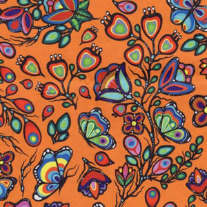 Ojibway Florals Orng 05