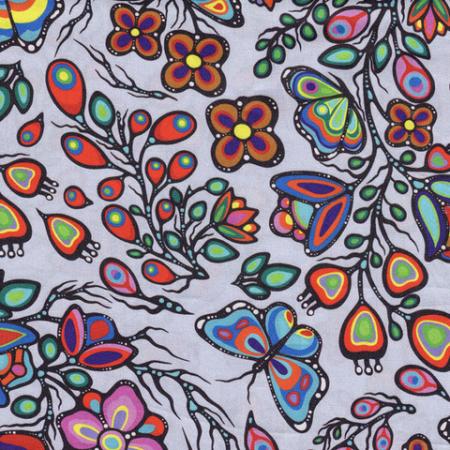 Ojibway Florals SILV 05